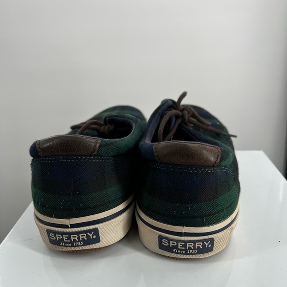 Sperry Top-Sider Halyard CVO Chambray Plaid Shoes Mens Size 11.5 - Picture 3 of 7